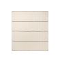 Vari Quilted Bedspread - Double - Natural/Dark Chocolate