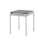 Sett Side Table LN11 - Dark Chrome Frame/Smoked Cast Glass