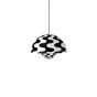 Flowerpot Pendant Lamp VP2  A 50 cm - Black & White pattern
