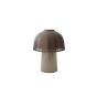 Raku Portable Lamp SH8 - Beige Grey & Bronzed