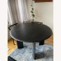 Bevel Table - Round  A 117 - Black Oiled Beech