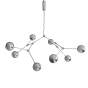 Drop Chandelier Globe - Chrome