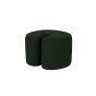 Palma Pouf Small Steelcut Green 0975