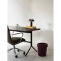 Hide Office Bin - Burgundy