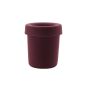Hide Office Bin - Burgundy