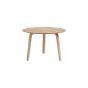 Bella 3 Legs Coffee Table Ø60 X H39 - Water Based Lacquered Oak
