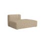 Mags Soft Lounge Left Backrest Module - Upholstery Bolgheri LGG60, Beige Stitches