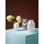 Splash Vase Roll Neck Medium - White dot