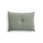Dot Cushion-Linen-Pine green