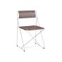 X-Line Chair Galvanised base-Iron red powder coated seat/back