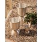 Hourglass Pot Medium - Aluminium
