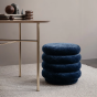Pouf Round - Faded Velvet, Forest