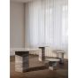 Soho Coffee Table - Silver Travertine