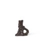 Dito Candle Holder Single - Dark Brown