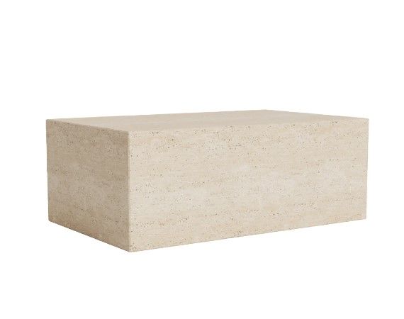 Cubism Coffee Table Large - Travertine