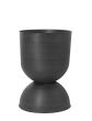 Hourglass Pot Metal Large H73cm - Black