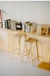 Taburete 8 Bar stool High H75 - Eggshell