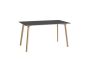 CPH Deux 210 Dining Table L140 x W75 x H73 - Untreated beech frame/Stone grey laminate tabletop