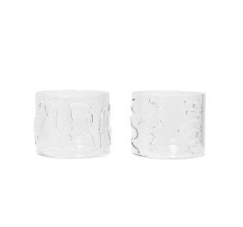 Doodle Glasses (Set of 2) Low - Clear