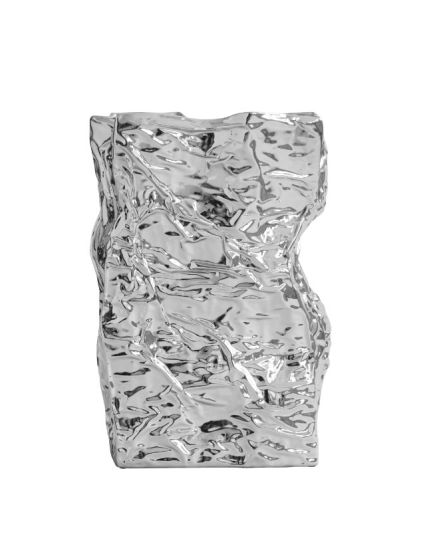 Kami Vase, Big - Chrome