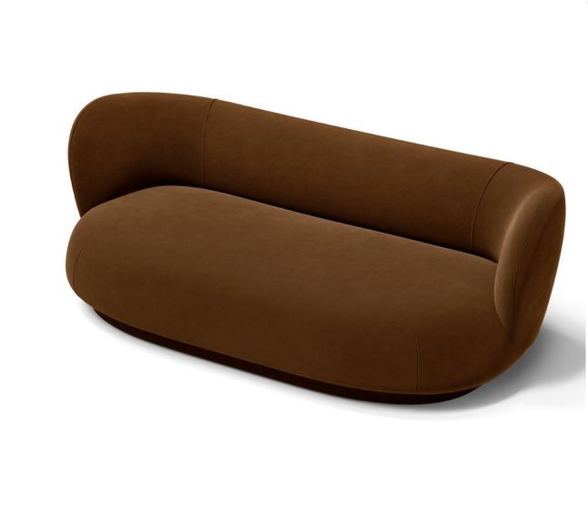 Rico Lounger Sofa - Rich Velvet Soft Brown