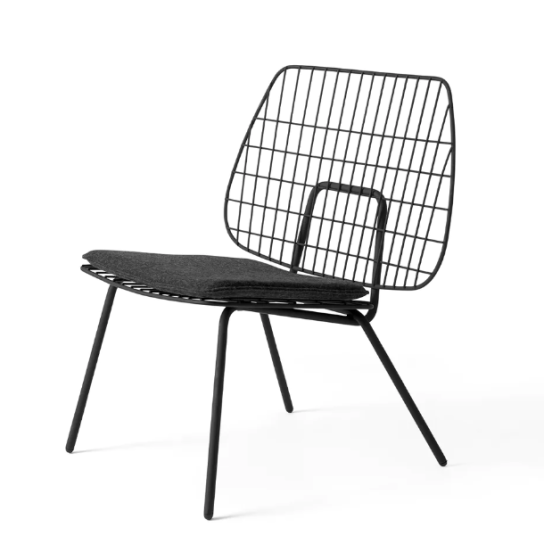 WM String Lounge Chair - Black
