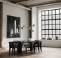 Drop Chandelier Globe - Chrome