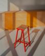Taburete 8 Bar stool High H75 - Signal red