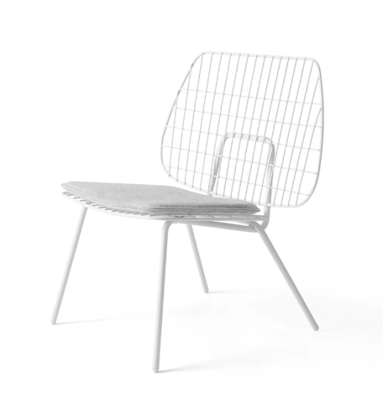 WM String Lounge Chair - White