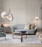 Adnet Coffee Table Ø100 - Tan Leather